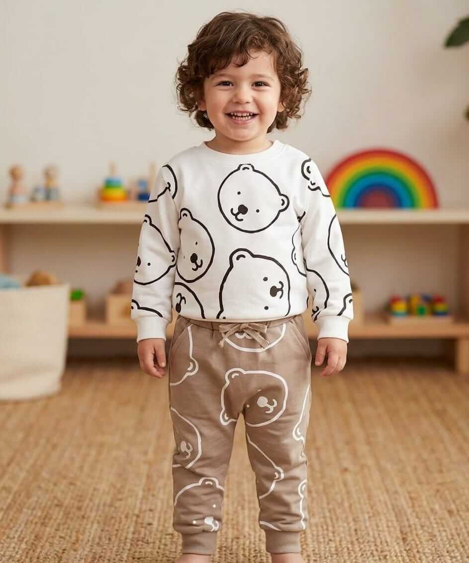 White Bear Winter Fleece Kids Track Suits