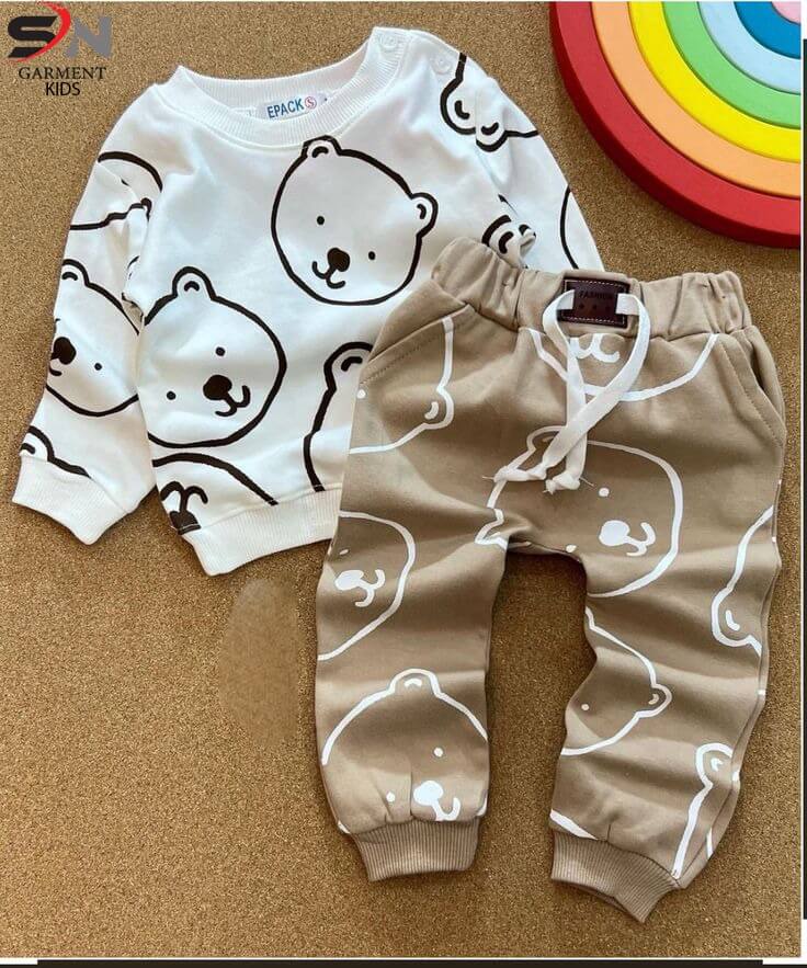 White Bear Winter Fleece Kids Track Suits
