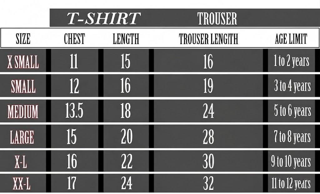 Black Division T-shirt With Trouser Printed Set