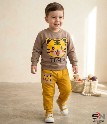 SN Tiger Winter Fleece Kids Track Suits