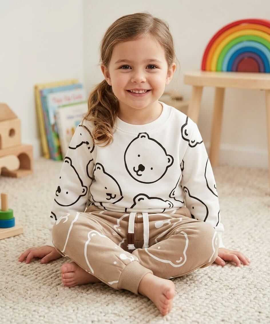 White Bear Winter Fleece Kids Track Suits