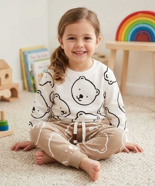 White Bear Winter Fleece Kids Track Suits