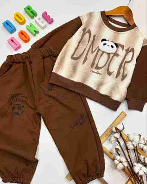 Brown Dmber Winter Fleece Kids Track Suits