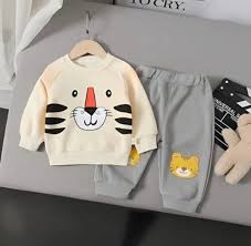 Tiger Graphics Winter Fleece Kids Track Suits